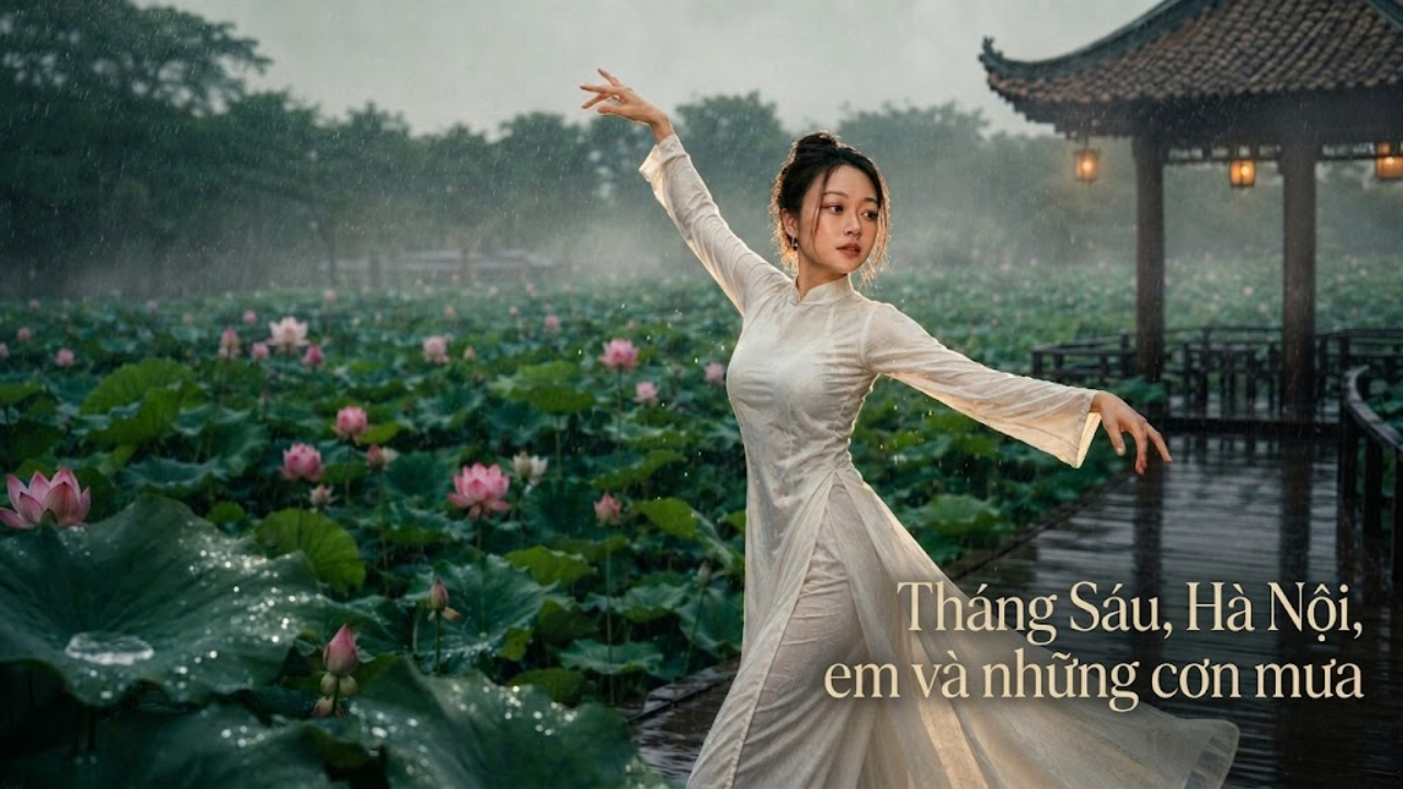 Tháng 6, Hà Nội, em và những cơn mưa